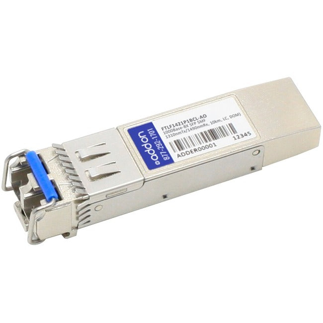 AddOn Finisar FTLF1421P1BCL Compatible TAA Compliant 1000Base-BX SFP Transceiver (SMF, 1310nmTx/1490nmRx, 10km, LC, DOM) Default Title