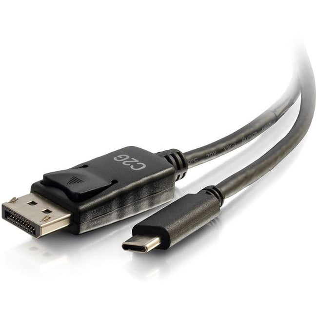 C2G 3ft USB C to DisplayPort Adapter Cable 4K 30Hz - Black - Computers & Electronics