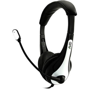 AVID AE-36 HEADSET WITH NOISE CANCELLING MIC & 3.5MM PLUG WHITE - GreatEagleInc