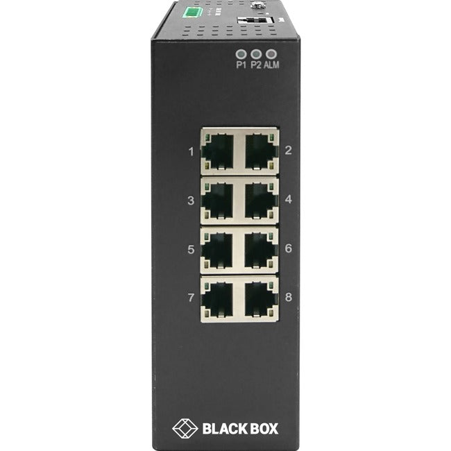 Black Box Industrial Gigabit Ethernet Managed L2+ Switch - Extreme Temperature, (8) RJ-45 - Computers & Electronics
