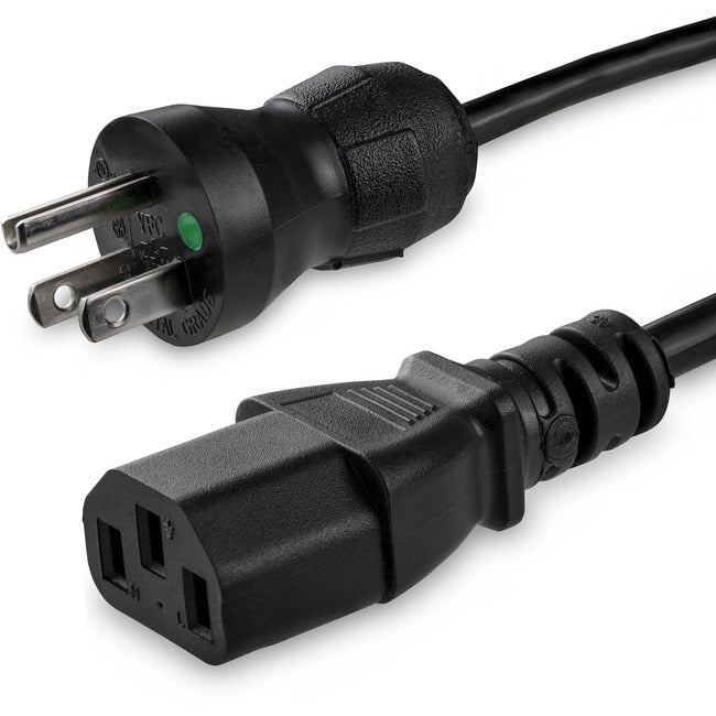 StarTech.com 6 ft Hospital Grade Power Cord - NEMA 5-15P to C13 - Monitor Power Cable - Power Supply Cord - Medical Grade Power Cord