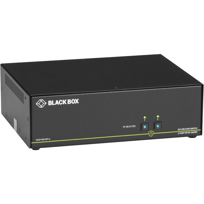 Black Box NIAP 3.0 Secure 2-Port Dual-Head DisplayPort KVM Switch - GreatEagleInc