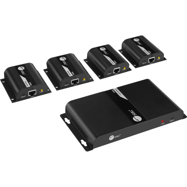SIIG 4-Port HDMI Splitter over Cat6 Extender with IR - 40m - GreatEagleInc