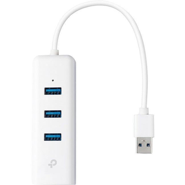 TP-Link USB 3.0 3-Port Hub & Gigabit Ethernet Adapter 2 in 1 USB Adapter - GreatEagleInc