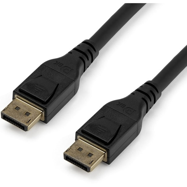 StarTech.com 3m 9.8 ft DisplayPort 1.4 Cable - VESA Certified - Supports HBR3 and resolutions of up to 8K@60Hz - Supports HDR for high contrast ratio and vivid colors - Latching DP connectors provide secure connections - Lifetime Warranty - GreatEagleInc