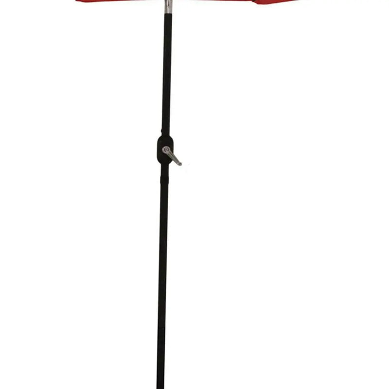 96" Red Polyester Octagonal Tilt Lighted Market Patio Umbrella Homeroots Outdoor