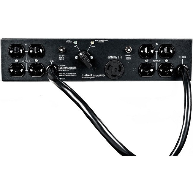 Vertiv Liebert MicroPOD - (8) NEMA 5-20R| 24A| UPS Maintenance Bypass/Switch - GreatEagleInc