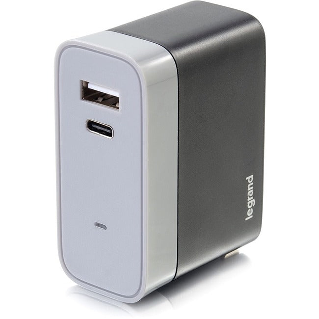 C2G 2-Port USB-C + USB-A Wall Charger, 5.4A Max Output Default Title