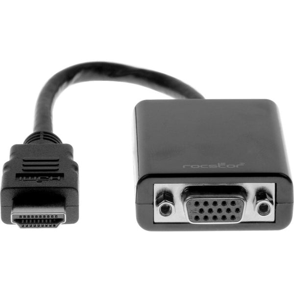 Rocstor HDMI to VGA Adapter Converter M/F - 6"- For Ultrabook, Laptop, Monitor, Projectors, Desktop PC, Laptop - 1920x1080…