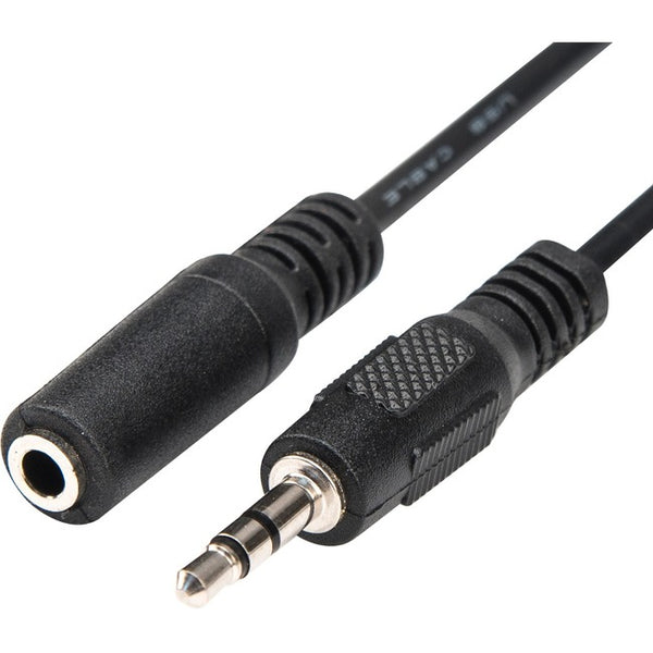 Rocstor Premium Audio cable - mini-phone stereo 3.5 mm (female) - mini-phone stereo 3.5 mm (male) - 6ft / 1.8m - Mini-phone Male - Mini-phone Female Audio - 6ft / 1.8m Phone 3.5mm M/F - GreatEagleInc