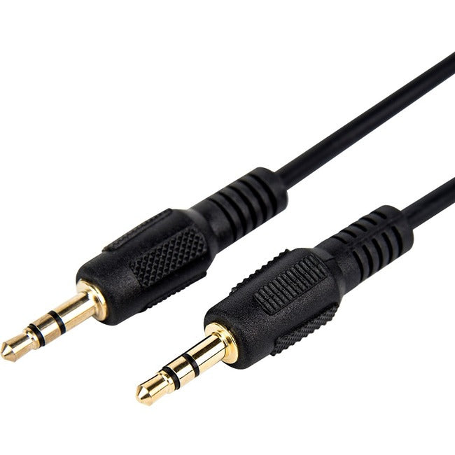 Rocstor Premium Slim 3.5mm Stereo Audio Cable 3 ft - M/M - Mini-phone Male Stereo Audio - Mini-phone Male Stereo Audio Male to Male- 1m - Black - For Smartphone, Mobile Phones, iPhone (with Headphone Jack), iPod AND MP3 PLAYER