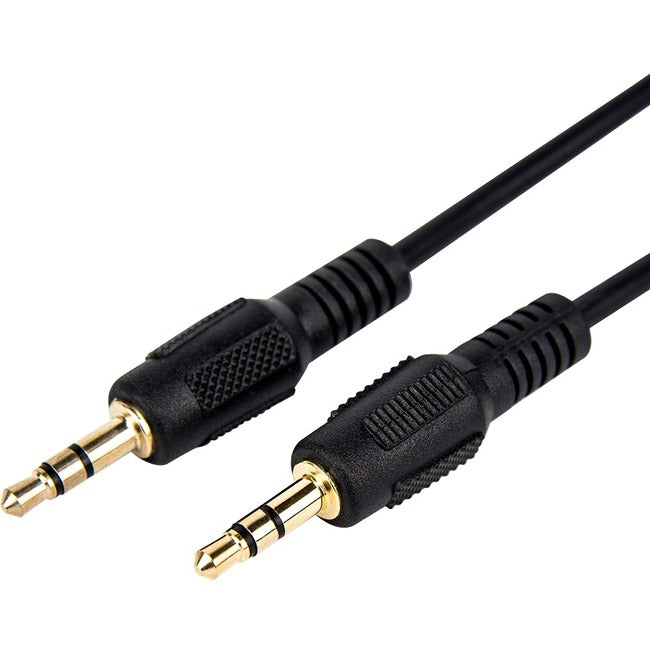 Rocstor Premium Slim 3.5mm Stereo Audio Cable 10 ft - M/M - Mini-phone Male Stereo Audio - Mini-phone Male Stereo Audio Male to Male- 2m - Black - For Smartphone, Mobile Phones, iPhone (with Headphone Jack), iPod AND MP3 PLAYER Default Title