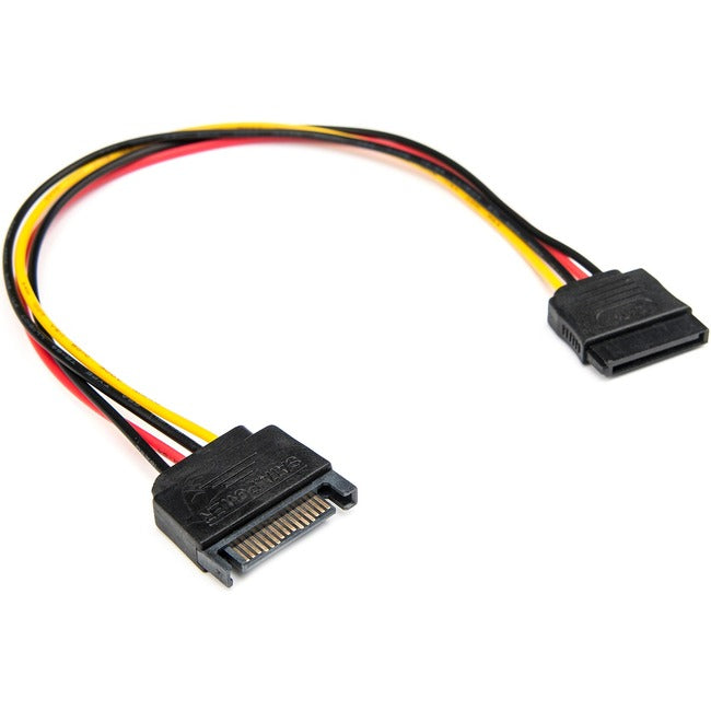 Rocstor Premium 12in 15 Pin SATA Power Extension Cable - 12in - SATA Cable 15 Pin SATA Power - GreatEagleInc