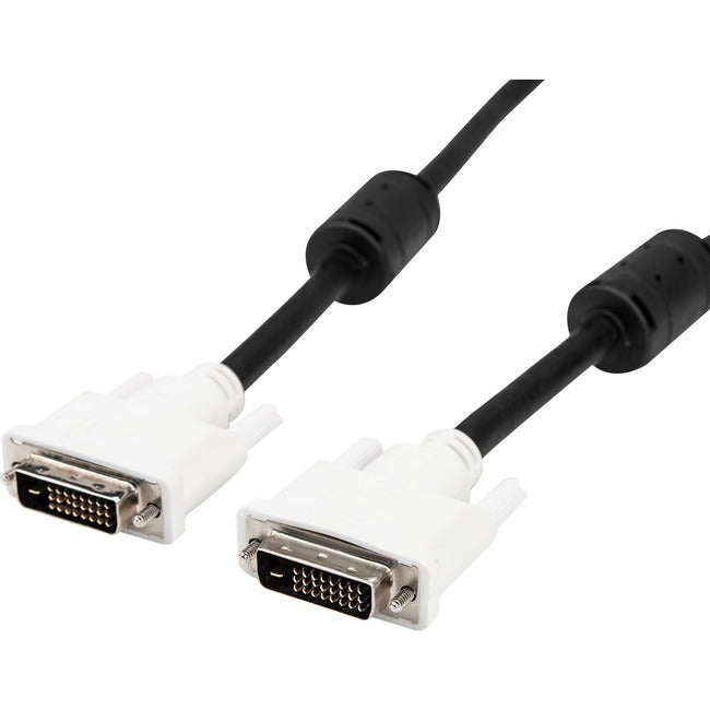 Rocstor Premium 10ft DVI-D Dual Link Cable - M/M - 10ft - Black - Video Monitor Cable - GreatEagleInc