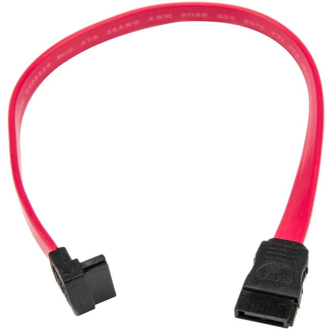 Rocstor Premium 12in SATA to Right Angle SATA Serial ATA Cable - SATA - 12in - SATA - SATA Right Angle Drive Cable - GreatEagleInc