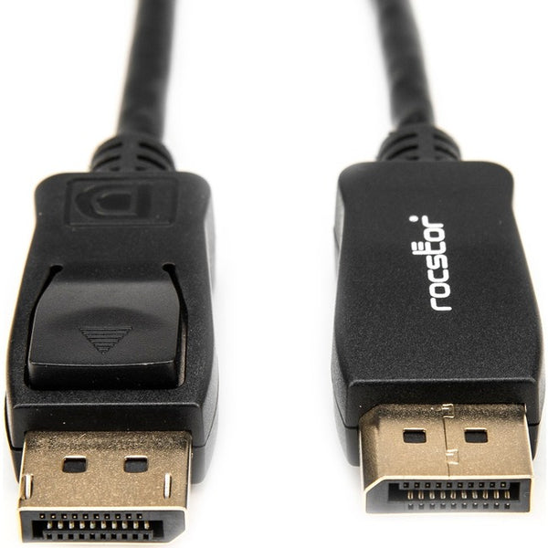 Rocstor Premium 12ft / 4m DisplayPort 1.2 Cable M/M - DisplayPort 4k - DisplayPort Male Digital Audio/Video - 12ft - Black- DP TO DP Cable 4Kx2K - GreatEagleInc
