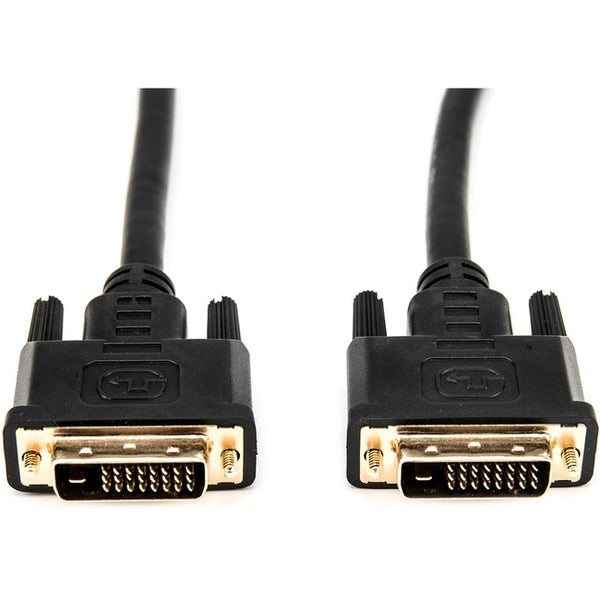 Rocstor Premium DVI-D Dual Link Display Cable (m/m) Black - DVI for Video Device, Monitor, Projector, TV - 1.24 GB/s - 10 ft - 1 Pack - 1 x DVI (Dual-Link) Male Digital Video - 1 x DVI (Dual-Link) Male Digital Video - Nickel Plated Connector - Black - GreatEagleInc
