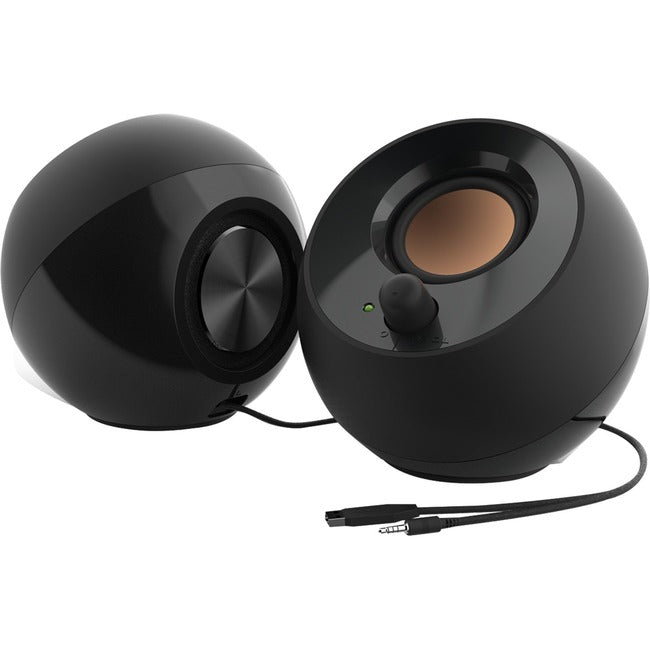 Creative Pebble 2.0 Speaker System - 4.40 W RMS - Black - Computers & Electronics