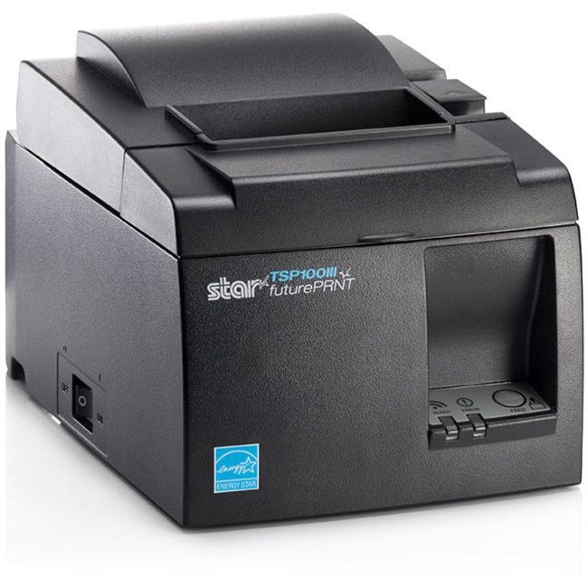 Star Micronics futurePRNT TSP143IIILAN GY US Direct Thermal Printer - Monochrome - Desktop - Receipt Print