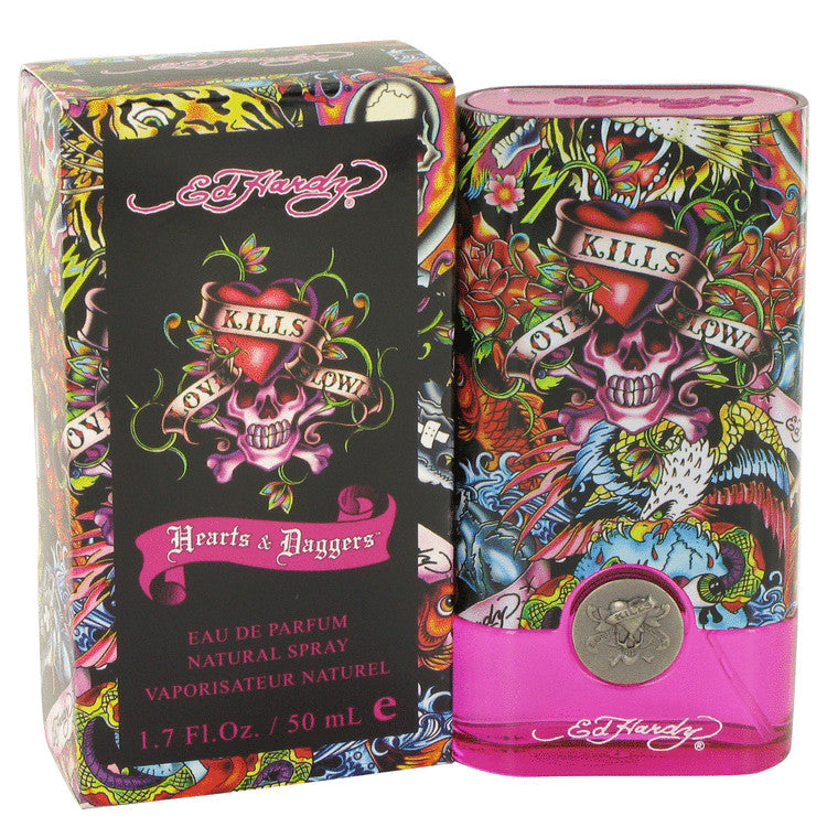Ed Hardy Hearts & Daggers by Christian Audigier Eau De Parfum Spray for Women 3.4 Oz Regular