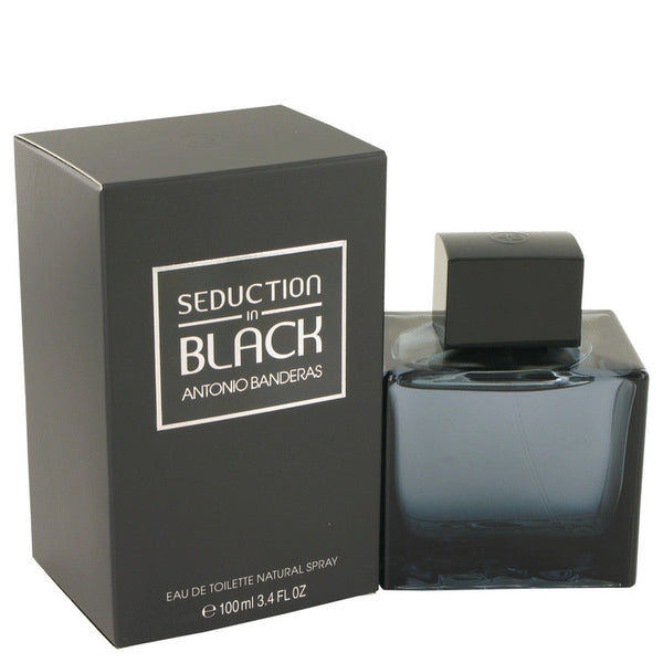 Seduction In Black by Antonio Banderas Eau De Toilette Spray for Men 3.4 Oz Regular