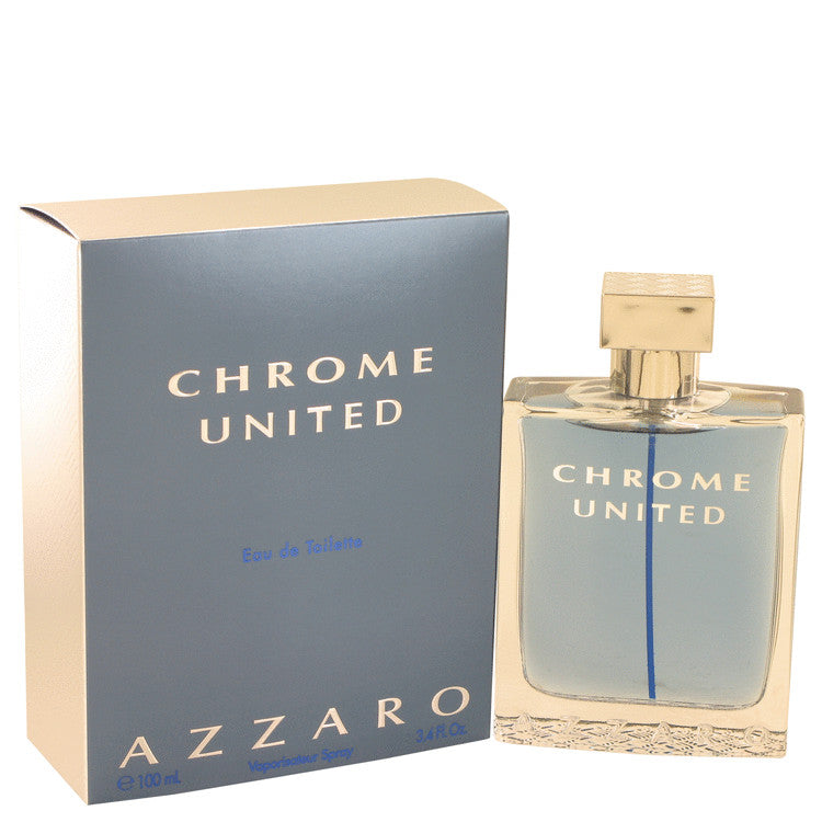Chrome United by Azzaro Eau De Toilette Spray for Men 3.4oz Regular