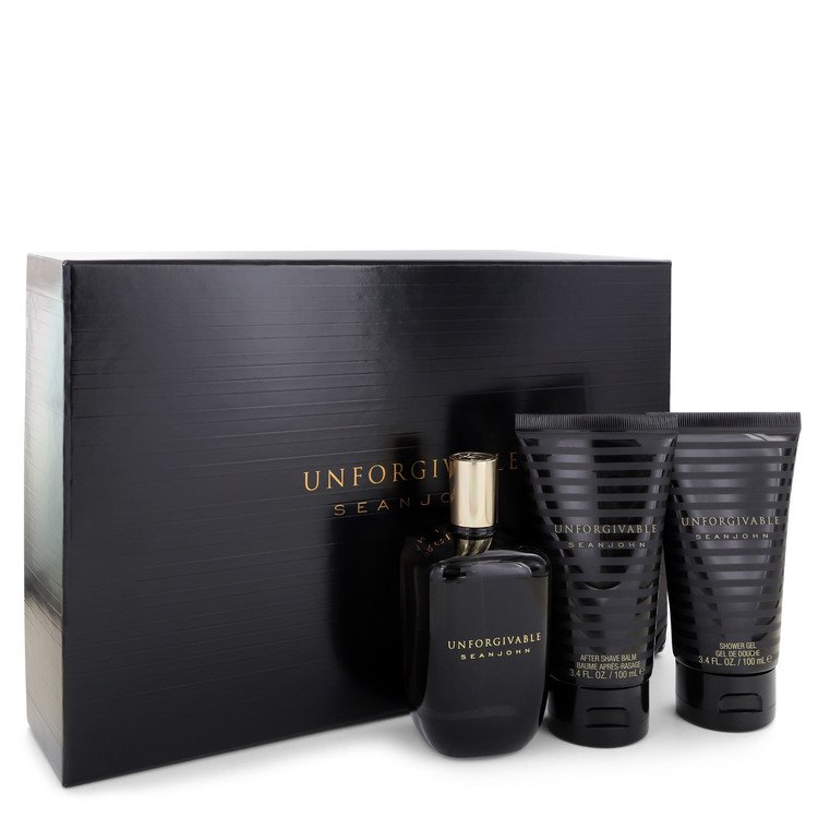 Unforgivable by Sean John Gift Set -- 4.2 oz Eau De Toilette Spray + 3.4 oz Shower Gel + 3.4 oz After Shave Balm for Men Default Title
