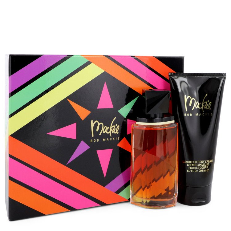 Mackie by Bob Mackie Gift Set -- 3.4 oz Eau De Toilette Spray + 6.8 oz Body Cream for Women - GreatEagleInc