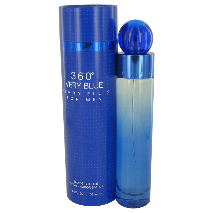 Perry Ellis 360 Very Blue by Perry Ellis Eau De Toilette Spray 3.4 oz for Men Regular