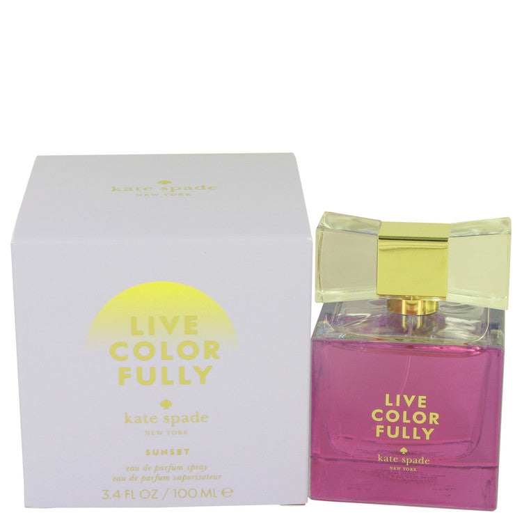 Live Colorfully Sunset by Kate Spade Eau De Parfum Spray 3.4 oz for Women - GreatEagleInc