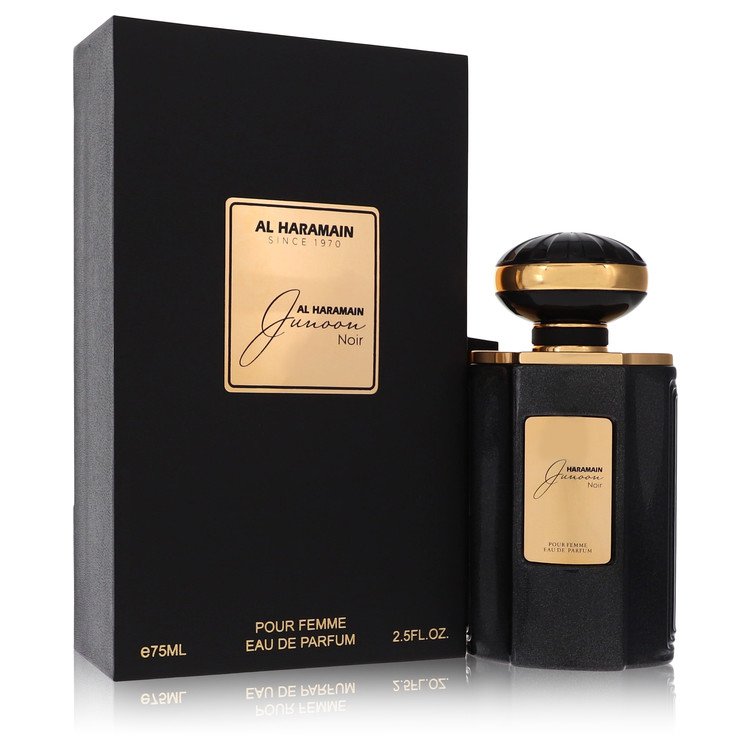 Al Haramain Junoon Noir by Al Haramain Eau De Parfum Spray 2.5 oz for Women - GreatEagleInc