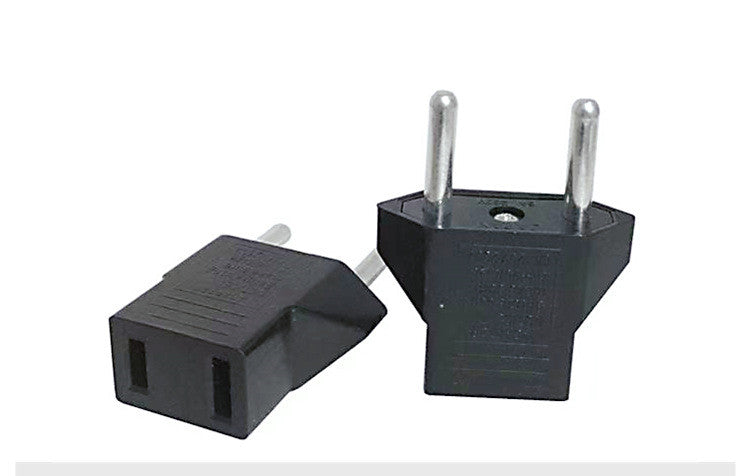 Supply British Standard European Standard Adapter American Standard to Australian Standard to German Standard Conversion Plug European Standard Round Flat Plug US 2 Black