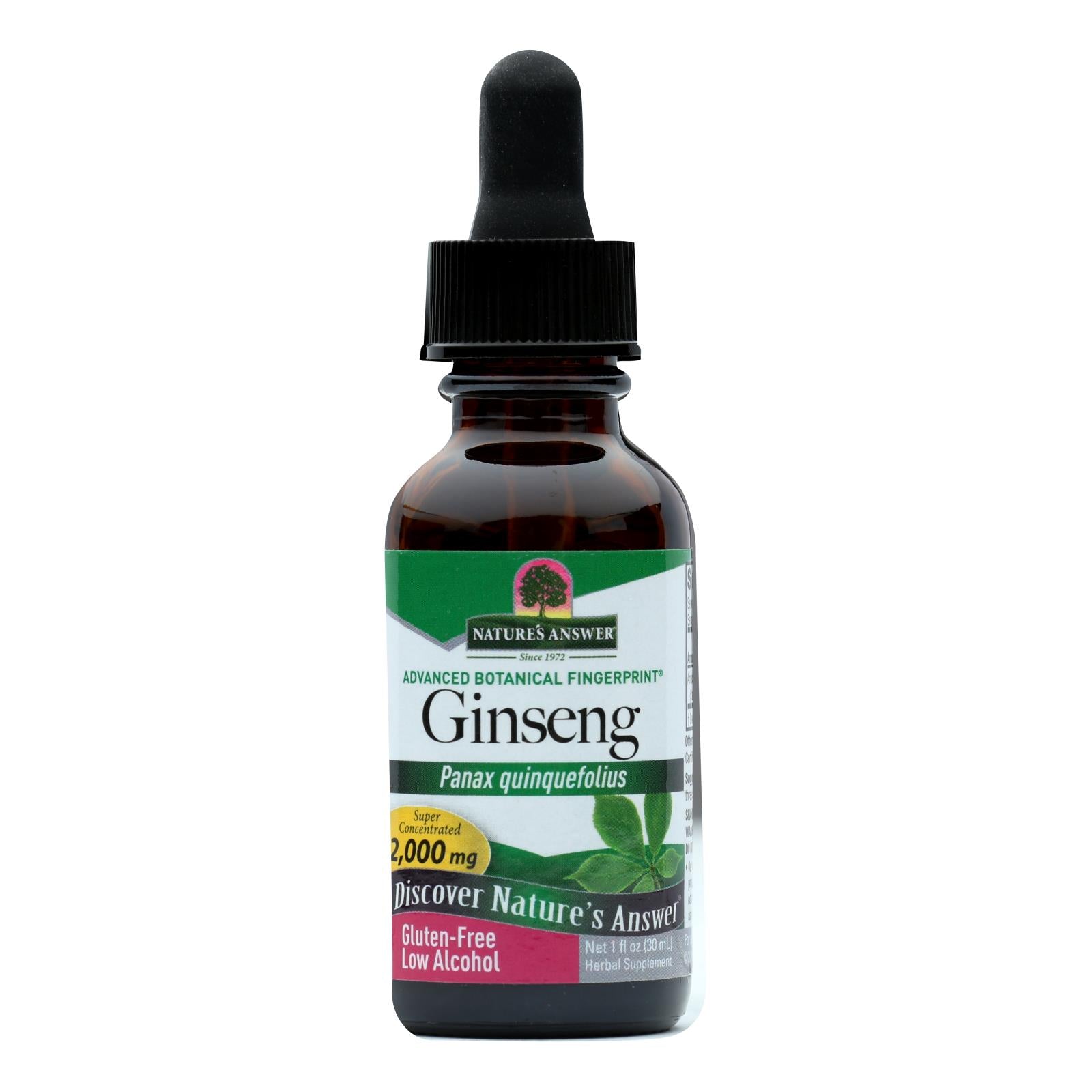 Nature's Answer - American Ginseng Root - 1 Fl Oz - Eco-Friendly Home & Grocery