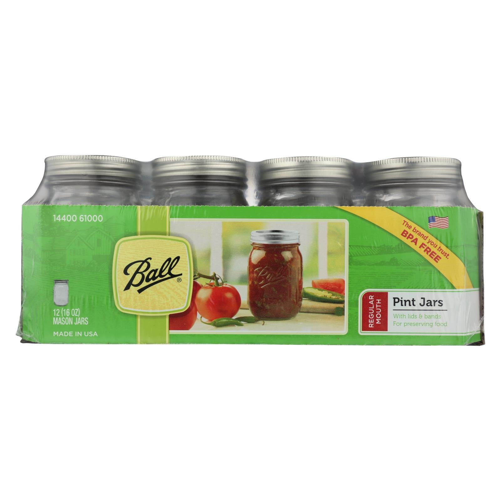 Ball Canning Mason Canning Jar Set - Case Of 1 - 12 Count - GreatEagleInc