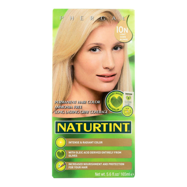 Naturtint Hair Color - Permanent - 10n - Light Dawn Blonde - 5.28 Oz - Eco-Friendly Home & Grocery