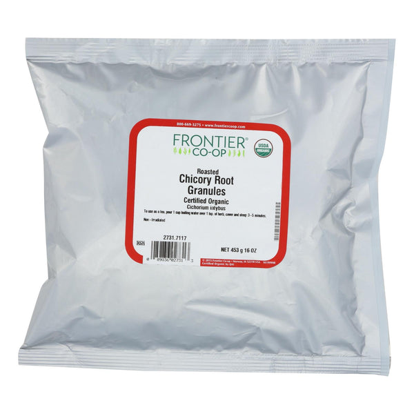 Frontier Herb Organic Roasted Chicory Root Granules - 1 Lb. - Eco-Friendly Home & Grocery