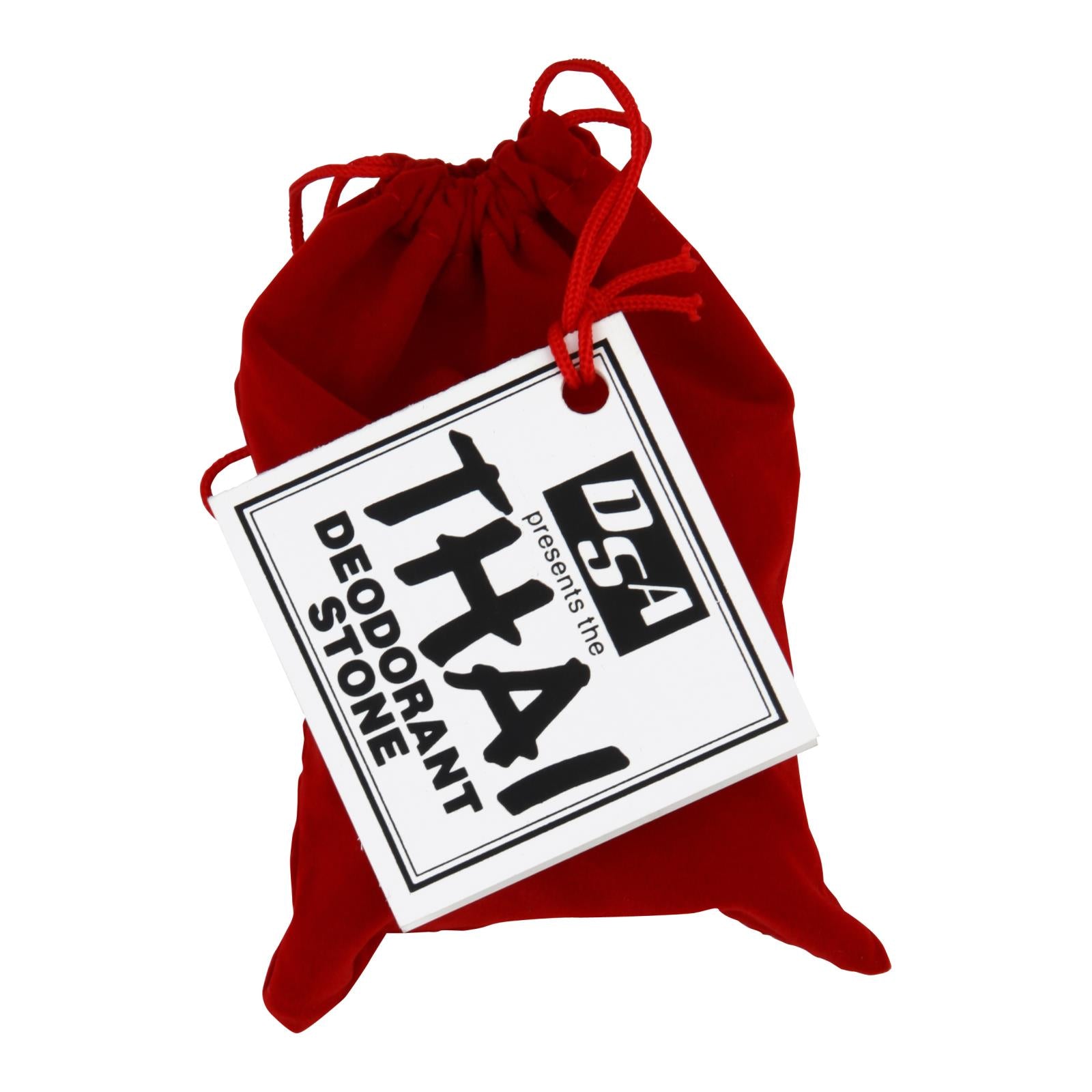 Thai Deodorant Stone Stone In Velvet Pouch - 1 Pouch - GreatEagleInc