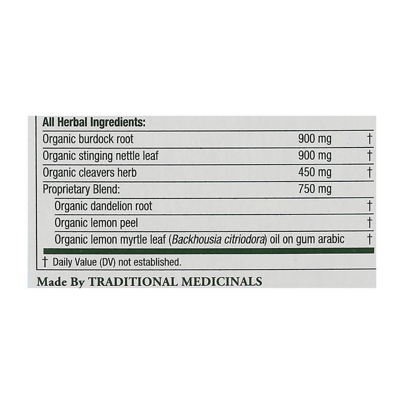 Traditional Medicinals Lemon Everyday Detox Herbal Tea - 16 Tea Bags - Case Of 6 - GreatEagleInc