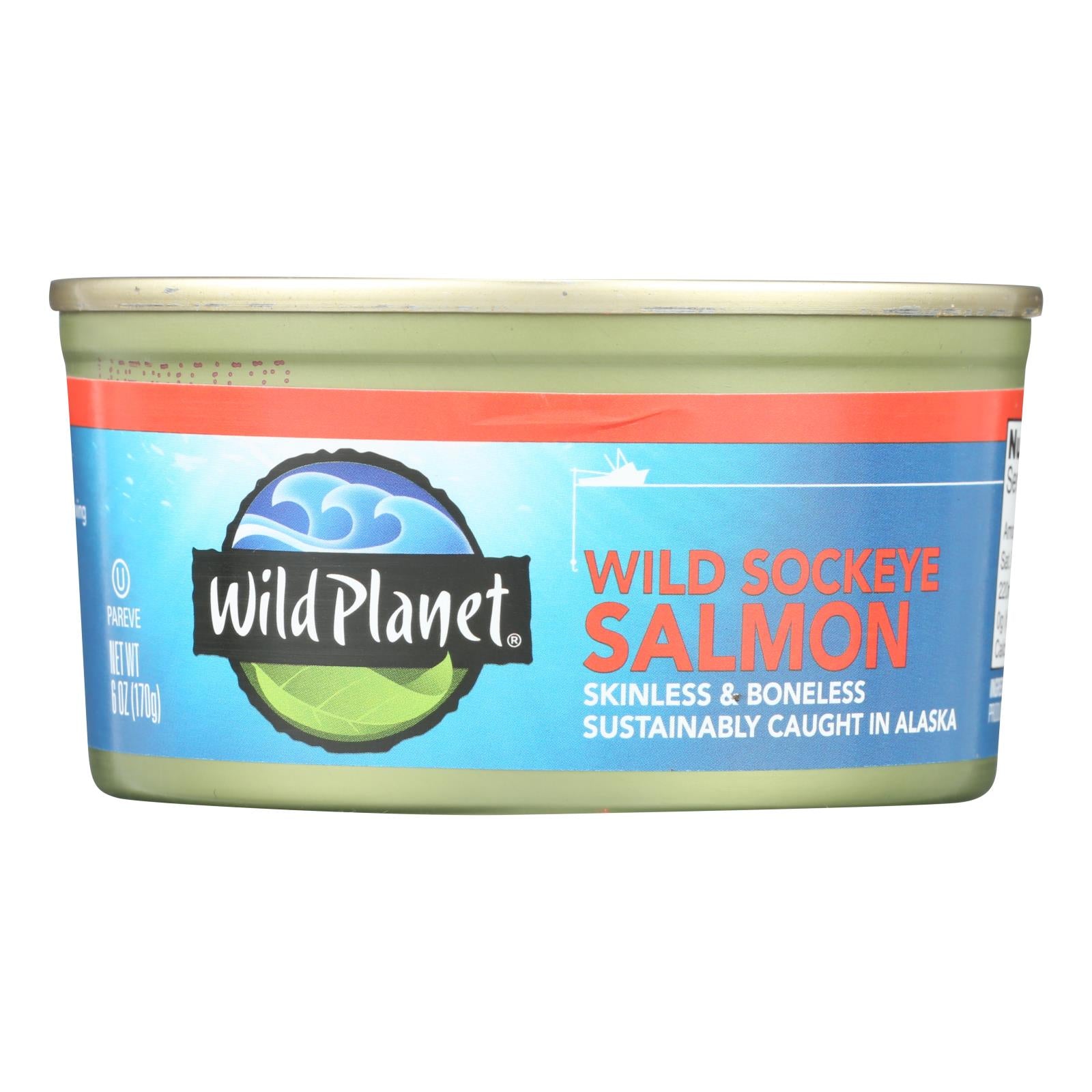 Wild Planet Wild Pacific Sockeye Salmon - Case Of 12 - 6 Oz. - GreatEagleInc