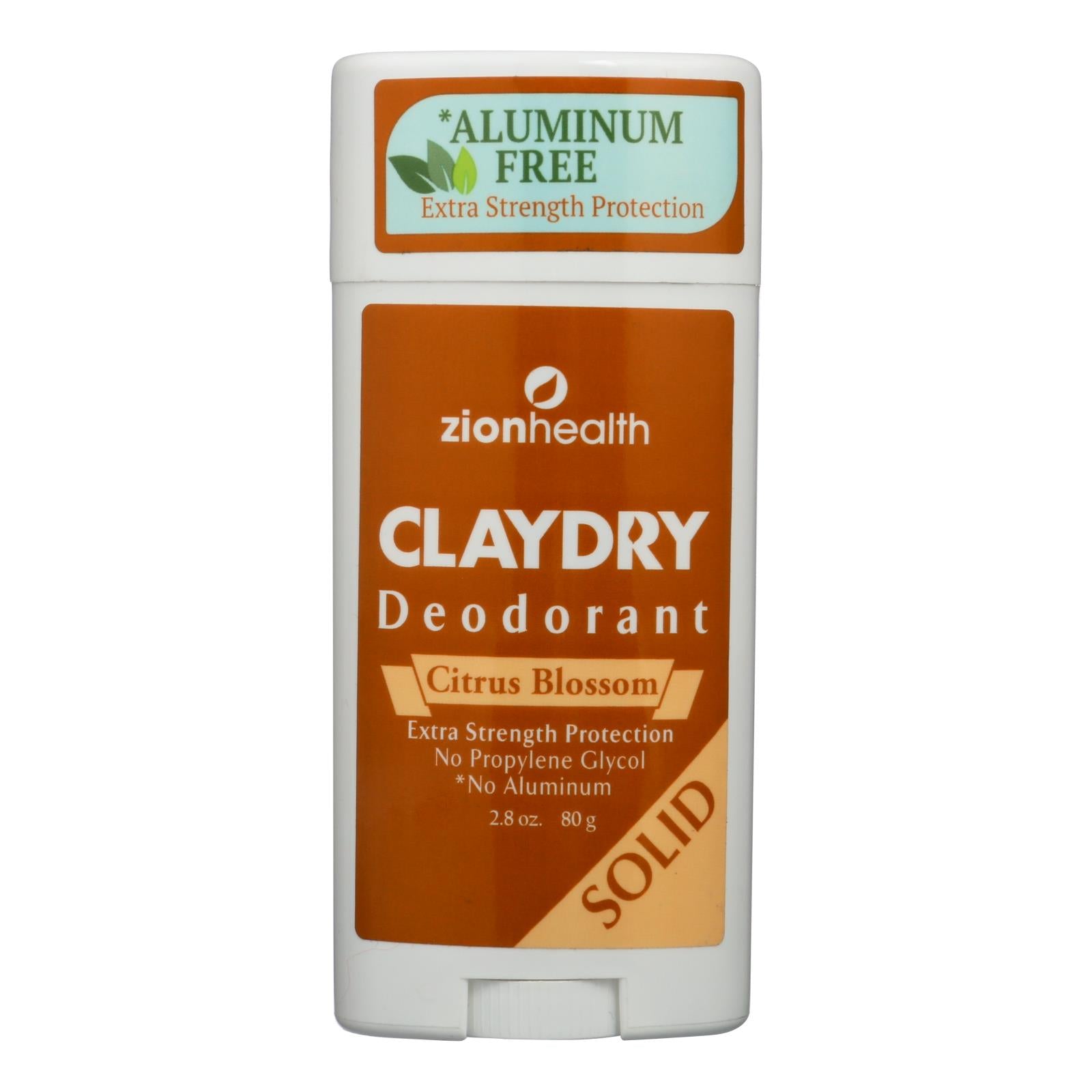 Zion Health Adama Minerals Clay Deodorant Citrus Blossom - 2.5 Oz - Eco-Friendly Home & Grocery