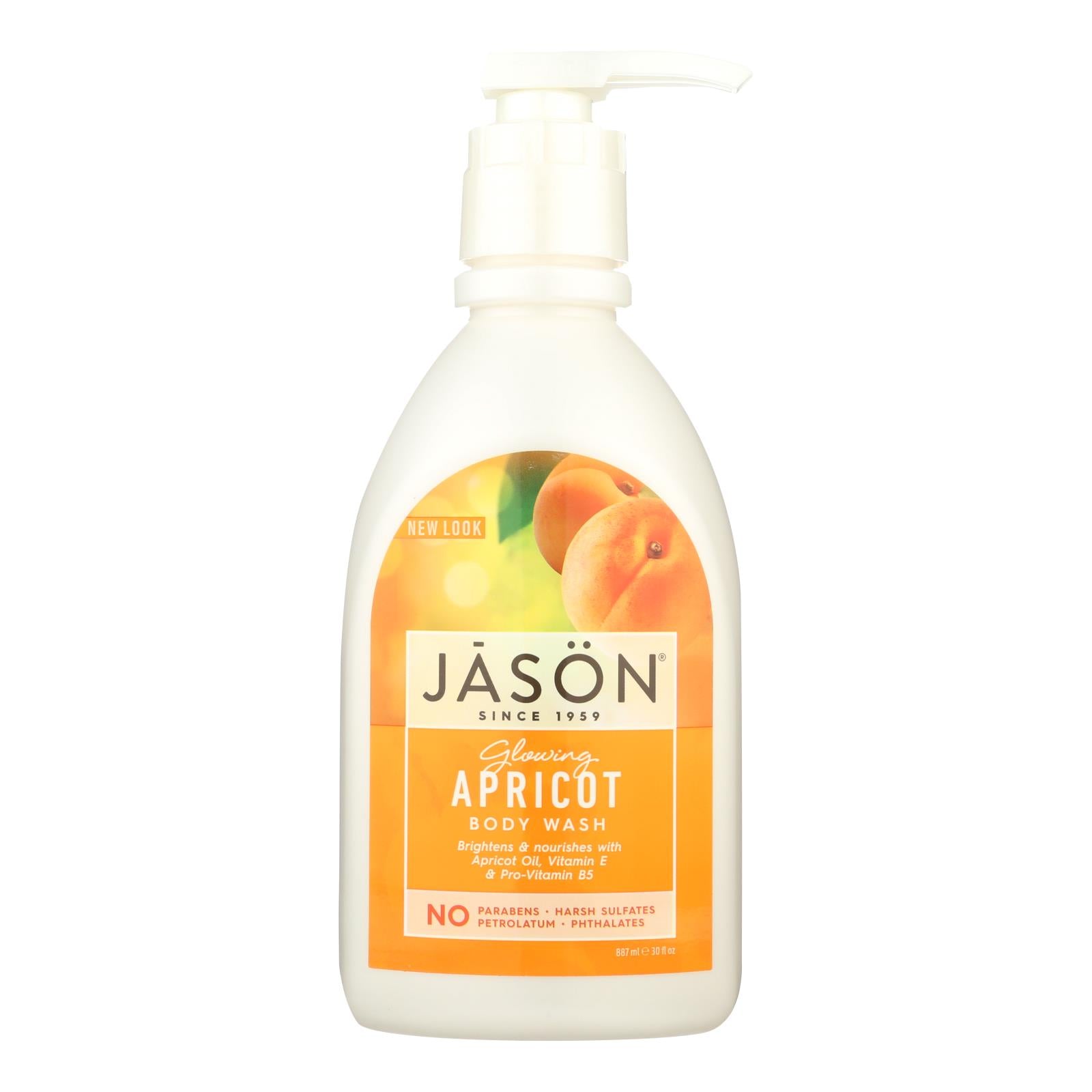 Jason Satin Shower Body Wash Apricot - 30 Fl Oz - GreatEagleInc