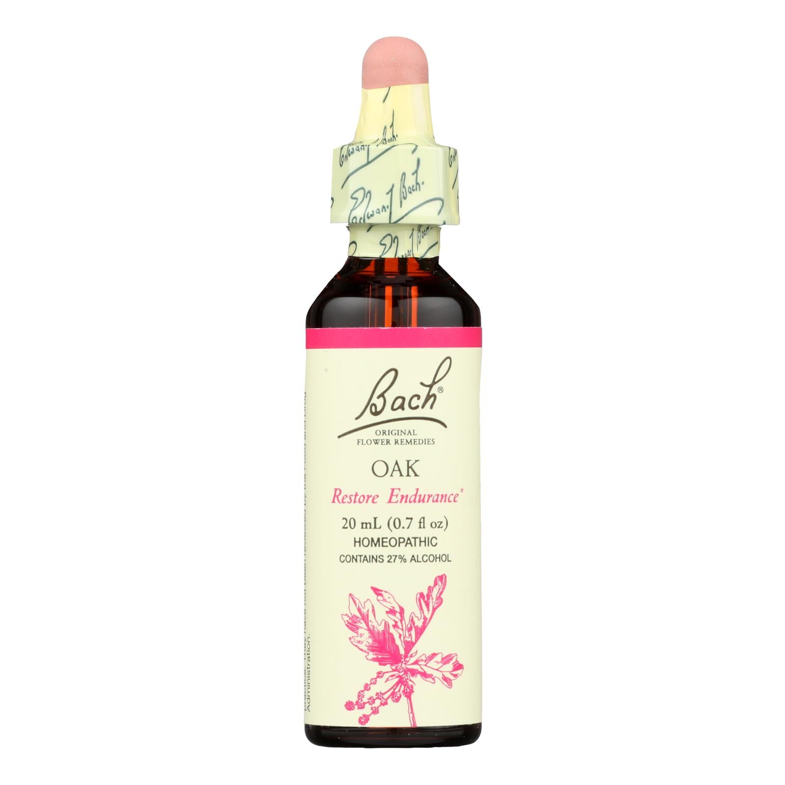 Bach Flower Remedies Essence Oak - 0.7 Fl Oz - Eco-Friendly Home & Grocery