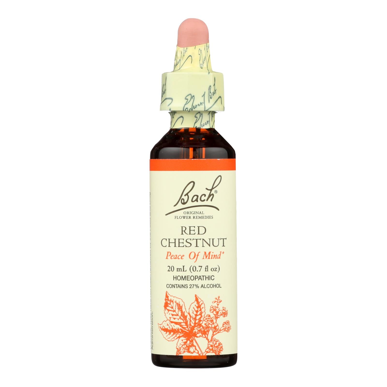 Bach Flower Remedies Essence Red Chestnut - 0.7 Fl Oz - GreatEagleInc