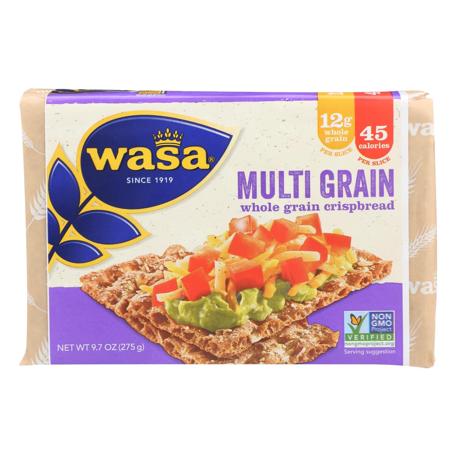 Wasa Crispbread Multigrain - Whole Grain - Case Of 12 - 9.7 Oz. - GreatEagleInc