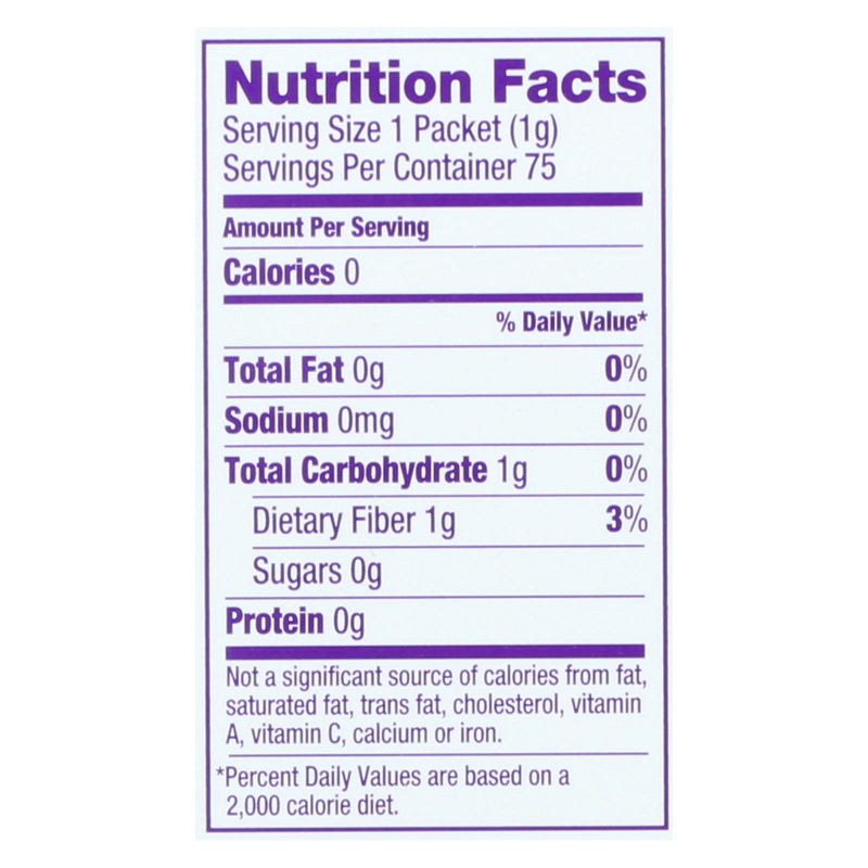 Wholesome Sweeteners Stevia - Organic - 75 Count - Case Of 6 - GreatEagleInc