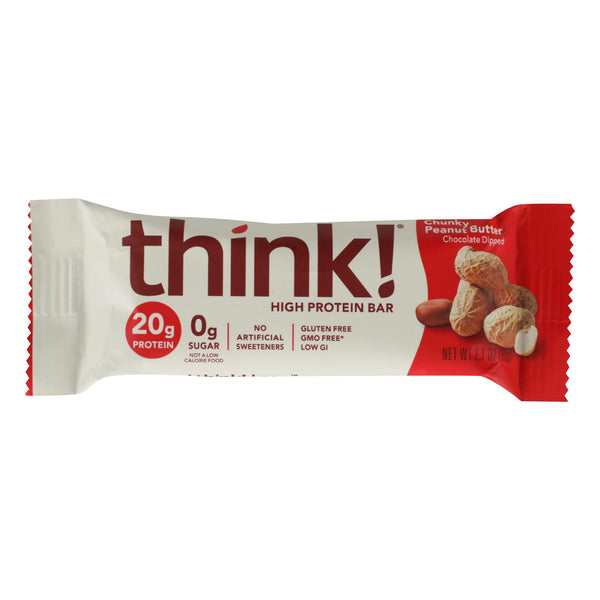 Think Products Thin Bar - Chunky Peanut Butter - Case Of 10 - 2.1 Oz - GreatEagleInc