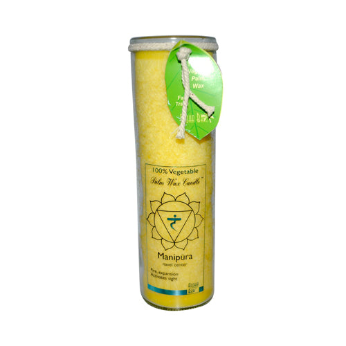 Aloha Bay - Unscented Chakra Jar Protection Manipura Yellow - 1 Candle - Eco-Friendly Home & Grocery