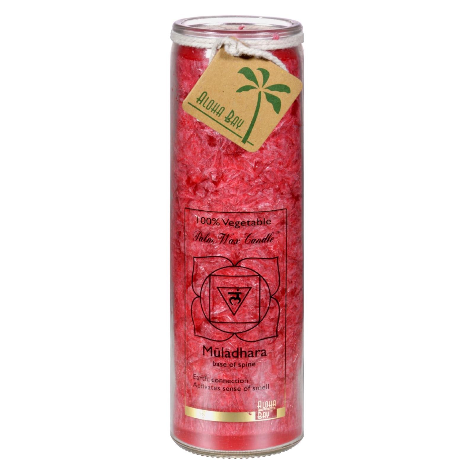 Aloha Bay - Unscented Chakra Jar Money Muladhara Red - 1 Candle - Eco-Friendly Home & Grocery