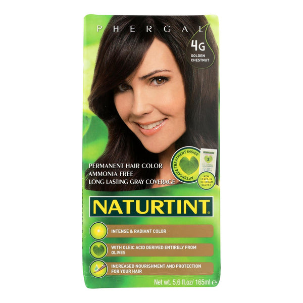 Naturtint Hair Color - Permanent - 4g - Golden Chestnut - 5.28 Oz - Eco-Friendly Home & Grocery