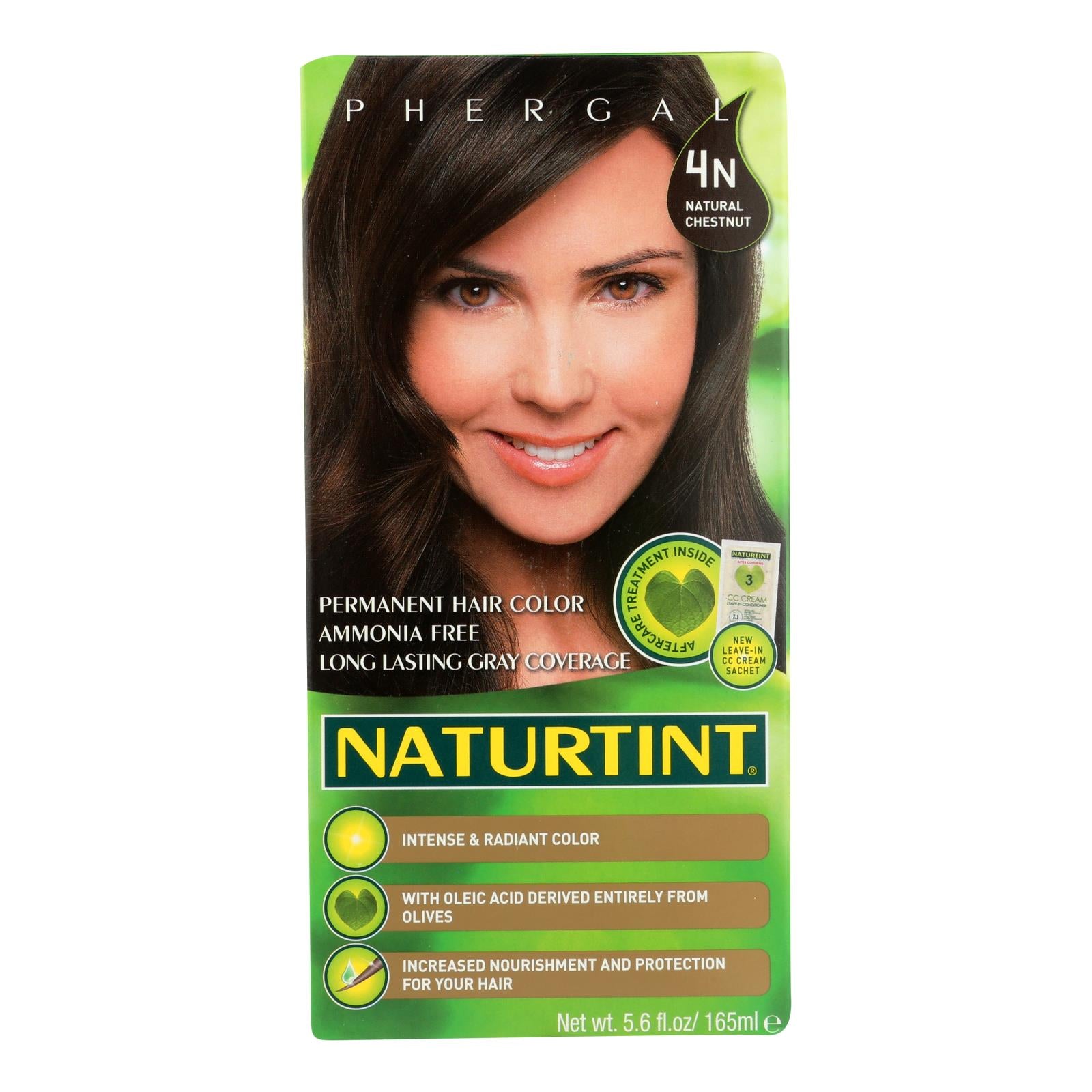 Naturtint Hair Color - Permanent - 4n - Natural Chestnut - 5.28 Oz - GreatEagleInc